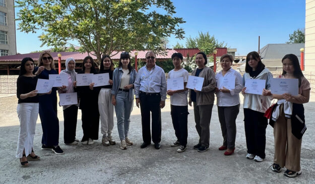 English Certificates "The first round of 2023 students have completed our 4 month Elementary English 1 course! These courses have been a huge success and on May 31st, of this year, they received their certificate of completion. These past 4 months of taking the English course have given them hope for their future and the students are so grateful. Coming up next: Our new teacher will be arriving at the Hope Center to begin the next course - Conversation. A few select students will continue beyond that to take our Computer course. Thank you for your support! Together, we are able to bring hope to Kyrgyzstan!"